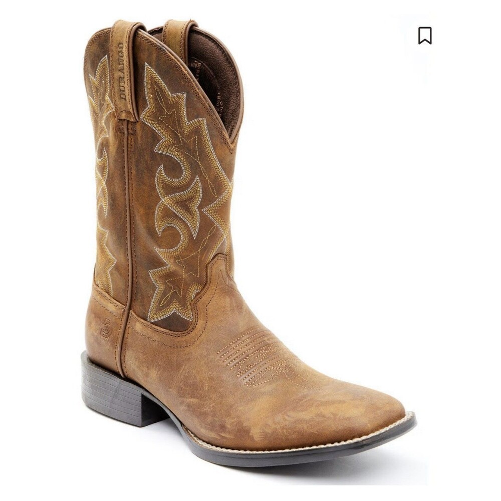 NWT Durango® Men's Westward™ Western Performance Boot Brown Size 10 Cowboy